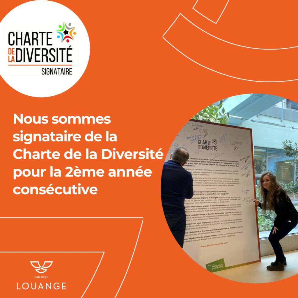 👐🏼 ENGAGEMENT 👐🏼 Groupe Louange, signataire de la Charte de la Diversité